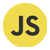 JavaScript Round Logo 50-50